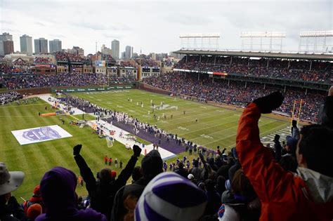 pictures of wrigley field football season
